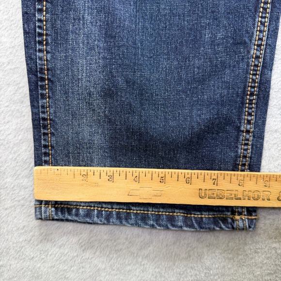 Wrangler Retro Jeans Mens 40x34 Blue Slim Straight Western Denim Cowboy Rodeo - Picture 4 of 7